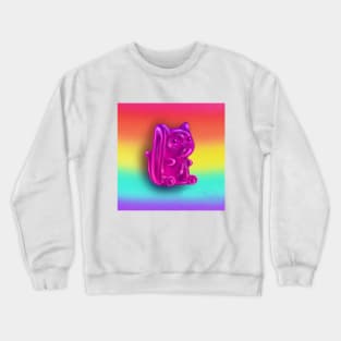 Pink Gummy Kitty Crewneck Sweatshirt